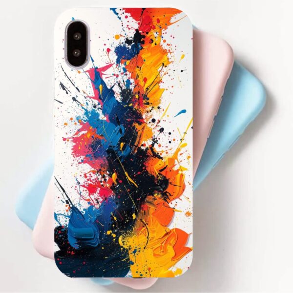 paint splash or brushstroke explosion design cover for all Mobile Models